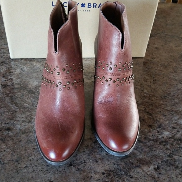 NIB Lucky Brand LK-Sancha Rye Tuscadero heel boot - Picture 2 of 6